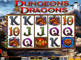 Dungeons and Dragons Fortress of Fortunes Slot Screenshot