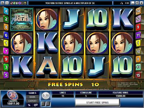 5 Tomb Raiders won at Piggs Peak Casino 