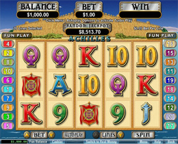 Screenshot of Achille Slot Game