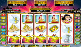 Screenshot of Alladins Wishes Slot