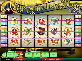 Captain's Treasure Slot Screenshot